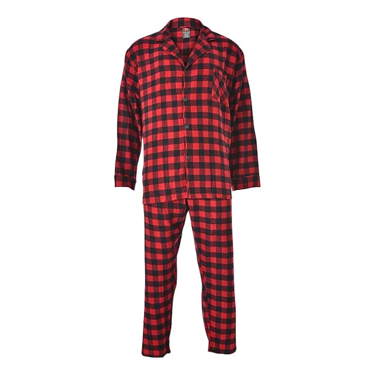 Hanes Big and Tall Mans Mens Flannel Pajama Set