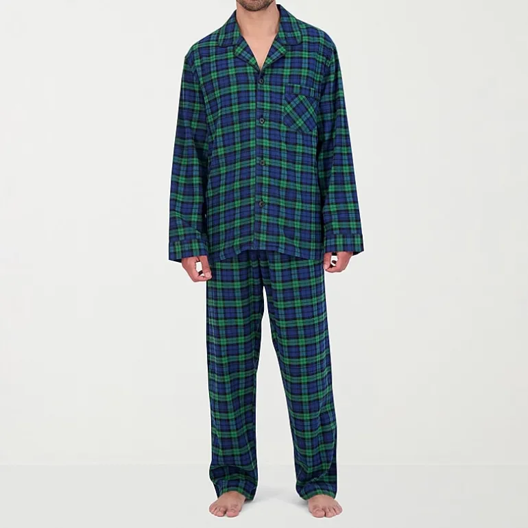 Hanes Big and Tall Mans Mens Flannel Pajama Set