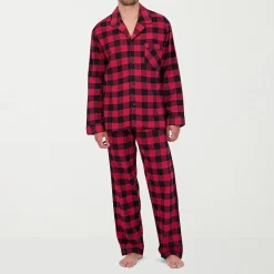 Hanes Big and Tall Mans Mens Flannel Pajama Set