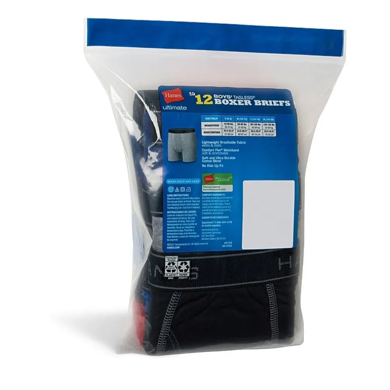 Hanes Big Boys 10+2 Boxer Briefs Bonus Pack