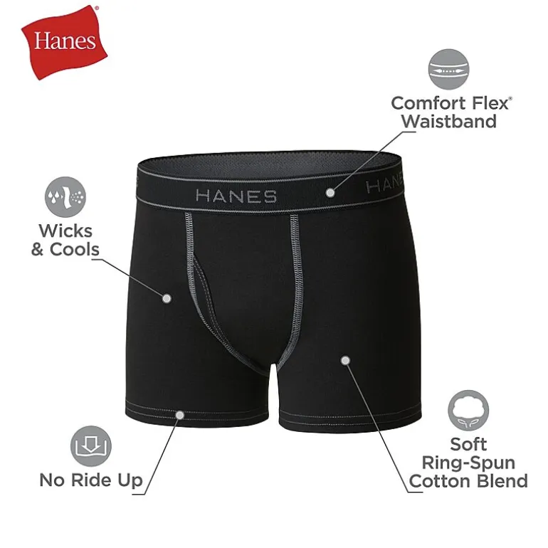 Hanes Big Boys 10+2 Boxer Briefs Bonus Pack