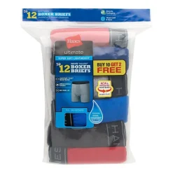 Hanes Big Boys 10+2 Boxer Briefs Bonus Pack