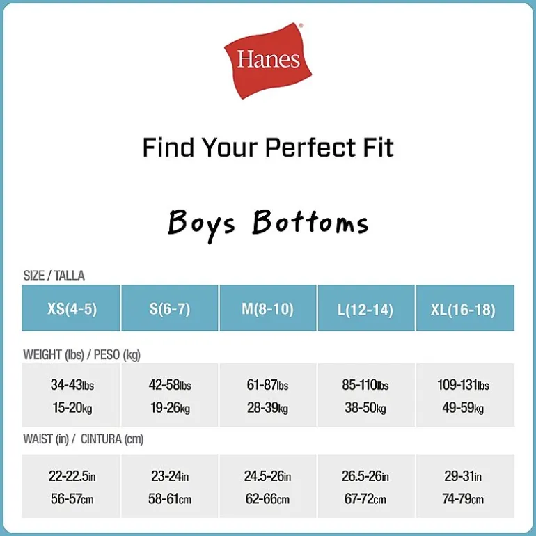 Hanes Big Kid Boys 5 Pack Boxer Briefs Bu3bd5