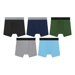 Hanes Big Kid Boys 5 Pack Boxer Briefs Bu3bd5