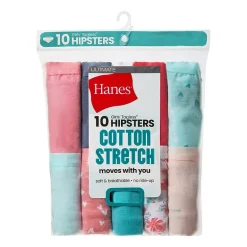 Hanes Big Kid Girls 10 Pack Hipster Panty Gucsh1