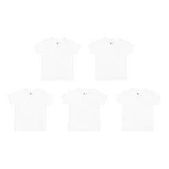 Hanes Boys 5 Pack Short Sleeve Crew Neck Moisture Wicking T-Shirt