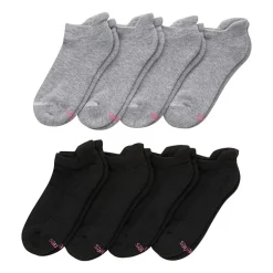 Hanes Cool Comfort Cushion Heel Tab Womens Multi-Pack 8 Pair No Show Socks