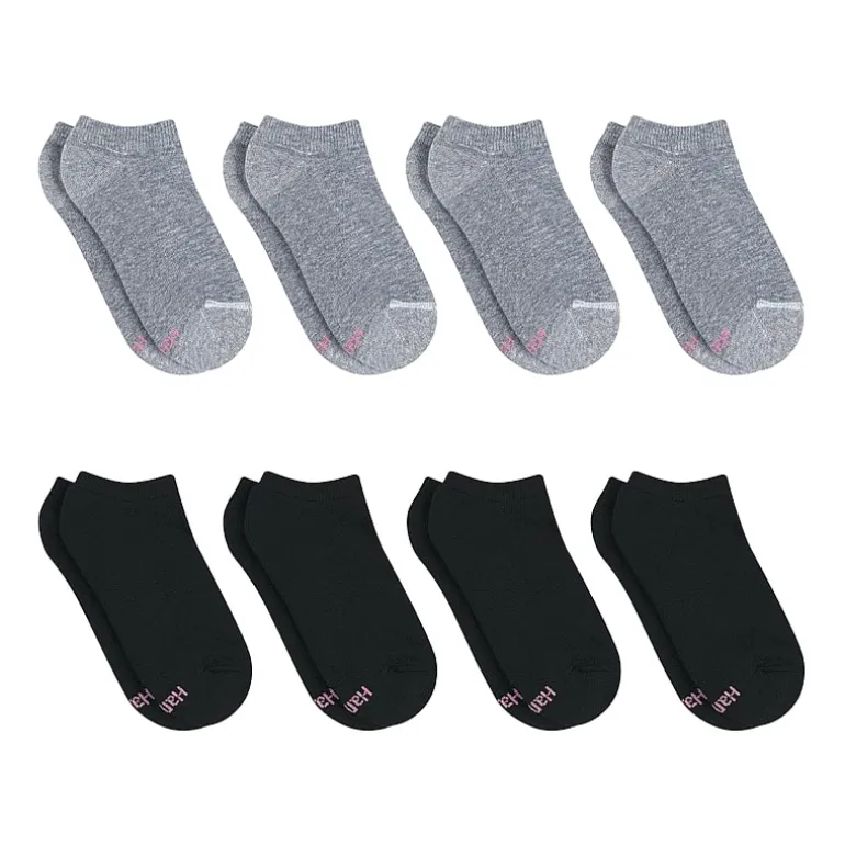 Hanes Cool Comfort Cushion Womens Multi-Pack 8 Pair No Show Socks