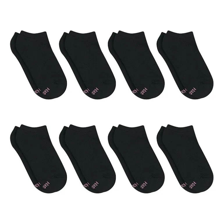 Hanes Cool Comfort Cushion Womens Multi-Pack 8 Pair No Show Socks