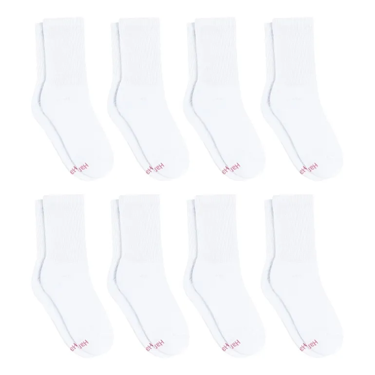 Hanes Cool Comfort Cushion Womens 8 Pair Crew Socks