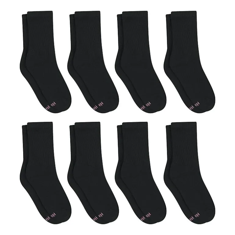 Hanes Cool Comfort Cushion Womens 8 Pair Crew Socks