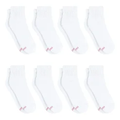Hanes Cool Comfort Cushion Womens Multi-Pack 8 Pair Quarter Ankle Socks