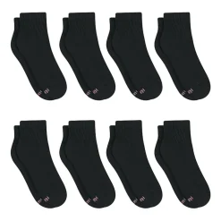 Hanes Cool Comfort Cushion Womens Multi-Pack 8 Pair Quarter Ankle Socks