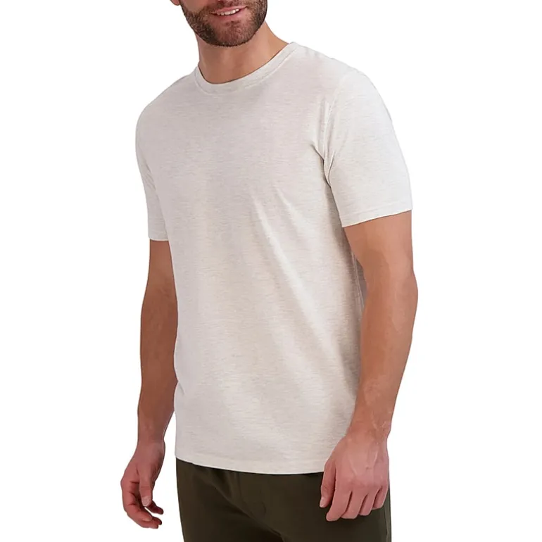 Hanes French Terry Mens Crew Neck Short Sleeve 2-pc. Big Pajama Set