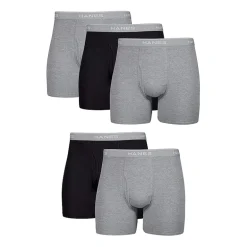 Hanes Fresh Iq Bonus Pack Mens 5 Pack Boxer Briefs J349b5