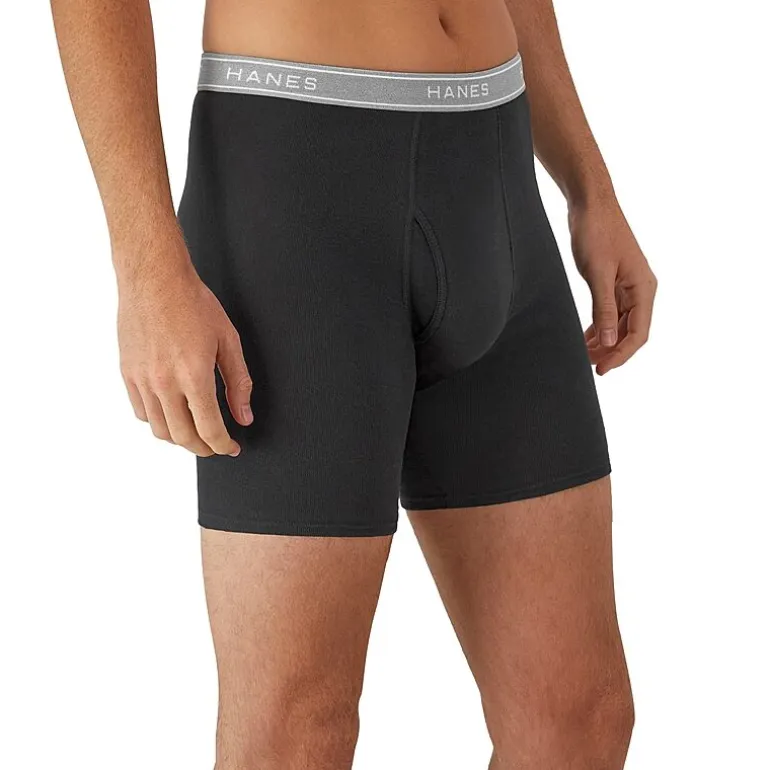 Hanes Fresh Iq Bonus Pack Mens 5 Pack Boxer Briefs J349b5