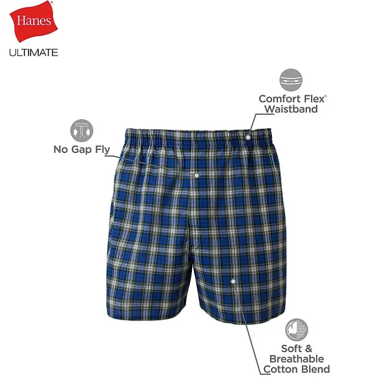 Hanes Freshiq Comfortflex Waistband Mens 4 Pack Boxers J838t4