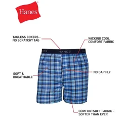Hanes Freshiq Comfortflex Waistband Mens 4 Pack Boxers J838t4