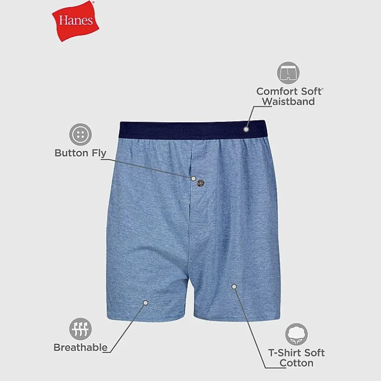 Hanes Freshiq Comfortflex Waistband Mens 4 Pack Boxers Jcbkb4