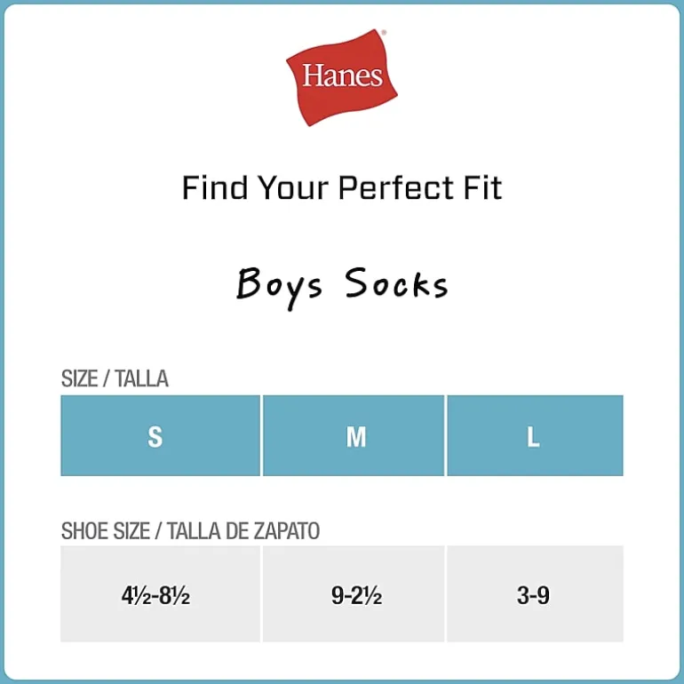 Hanes Little & Big Kid Boys 10+1 Bonus Pairs Crew Socks