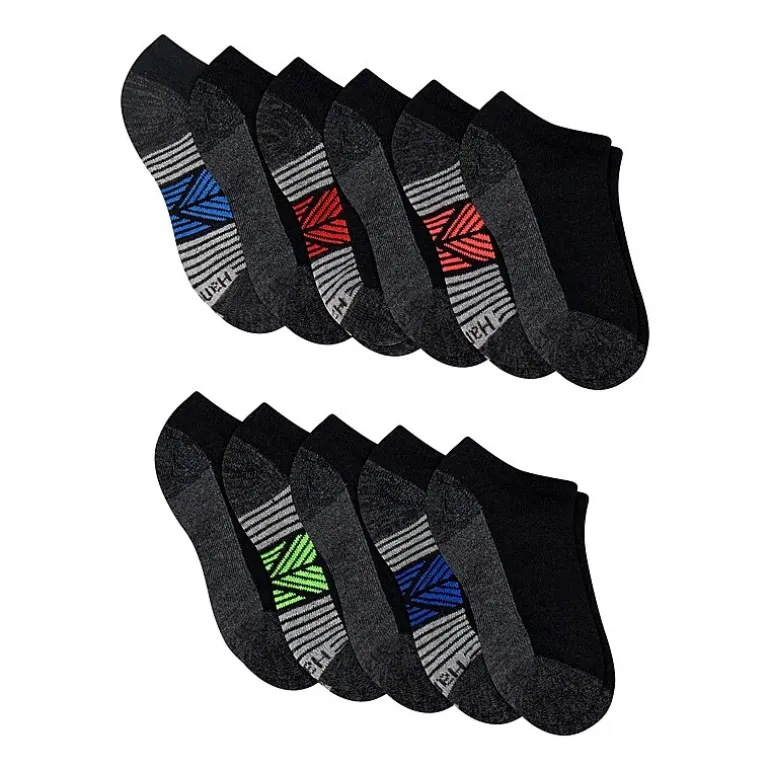 Hanes Little & Big Kid Boys 10+1 Bonus Pairs No Show Socks