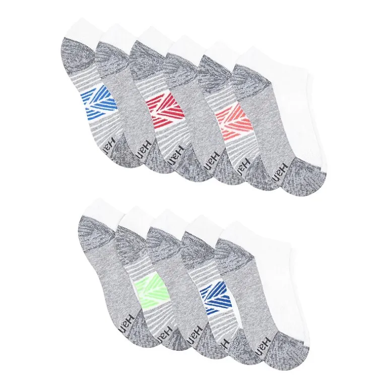 Hanes Little & Big Kid Boys 10+1 Bonus Pairs No Show Socks
