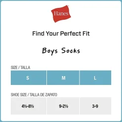 Hanes Little & Big Kid Boys Breathable 10+1 Bonus Pairs Quarter Ankle Socks