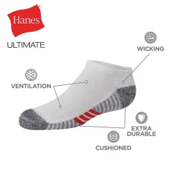 Hanes Little & Big Kid Boys Multi-Pack 10 Pair No Show Socks