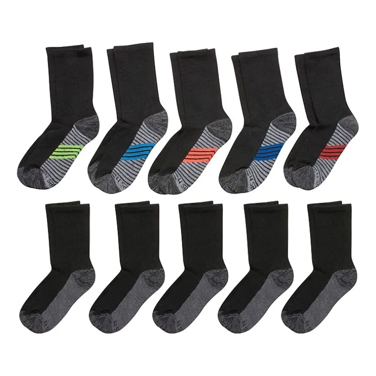 Hanes Little & Big Kid Boys 10 Pair Crew Socks