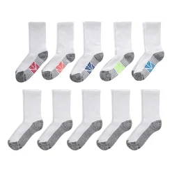 Hanes Little & Big Kid Boys 10 Pair Crew Socks
