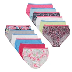 Hanes Little & Big Kid Girls 12 Pack Briefs Gubr12