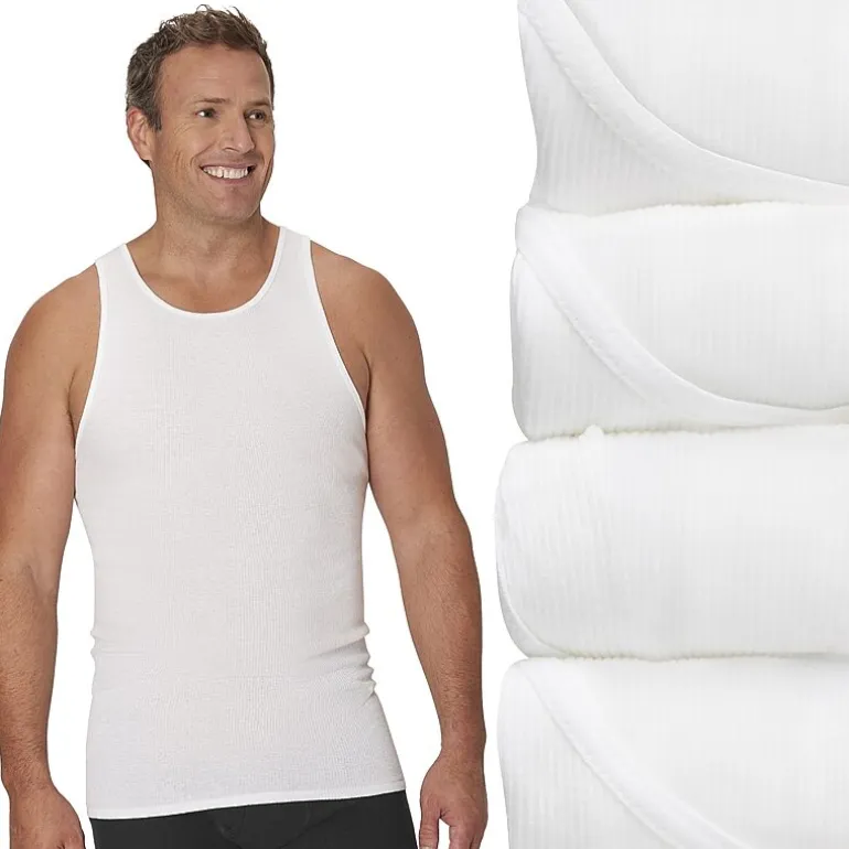Hanes® Men's Big & Tall Ultimate 4-Pack ComfortSoft® Tank Top Undershirts