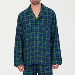 Hanes Mens Flannel Round Neck Long Sleeve 2-pc. Big and Tall Pajama Set