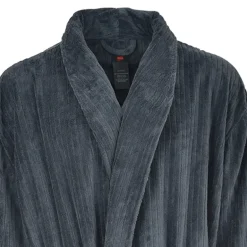 Hanes Mens Fleece Long Sleeve Knee Length Robe