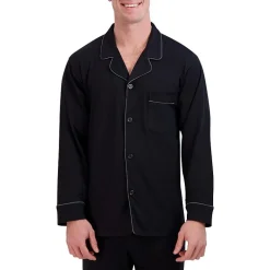 Hanes Mens Knit Big Long Sleeve 2-pc. Pant Pajama Set