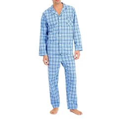 Hanes Mens Long Sleeve 2-pc. Pajama Set