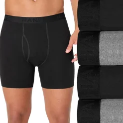 Hanes Mens 4 Pack Boxer Briefs Bonus Pack Ubbbz4