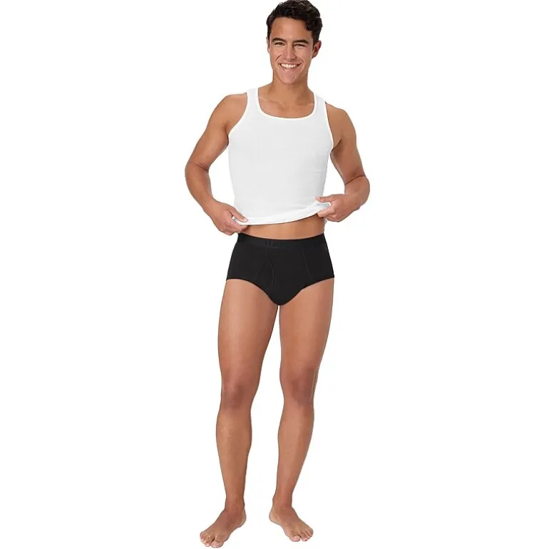 Hanes Mens 5 Pack Briefs Bonus Pack Ubbfz5