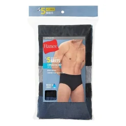 Hanes Mens 5 Pack Briefs Bonus Pack Ubbfz5