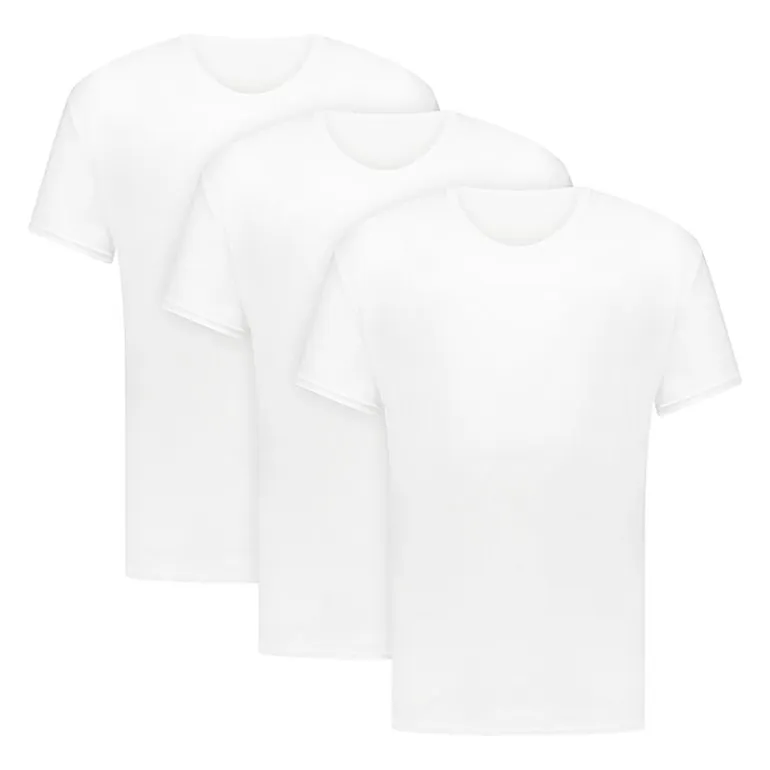Hanes Mens 3 Pack Short Sleeve Crew Neck MOISTURE_WICKING T-Shirt Big and Tall