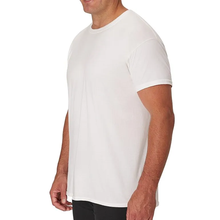 Hanes Mens 3 Pack Short Sleeve Crew Neck MOISTURE_WICKING T-Shirt Big and Tall