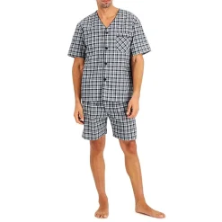 Hanes Mens Short Sleeve 2-pc. Big Pajama Set
