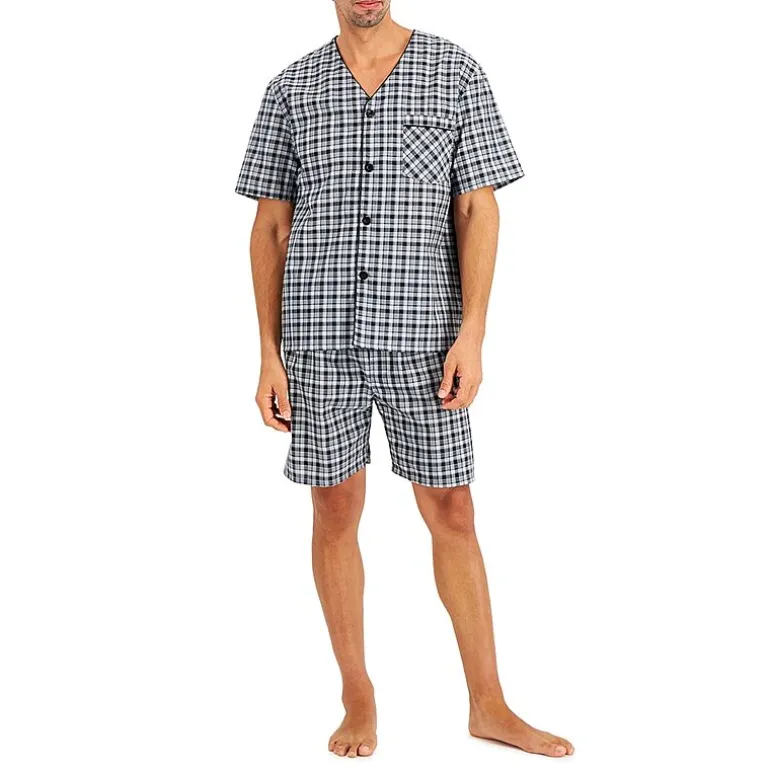 Hanes Mens Short Sleeve 2-pc. Big Pajama Set