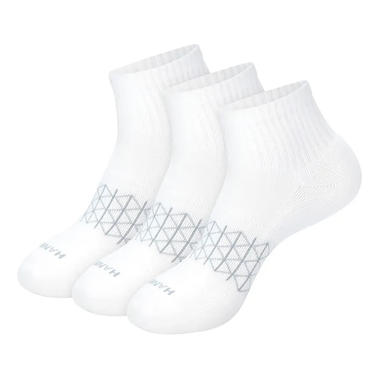 Hanes® Men's Ultimate Absolute Comfort, 3 Pairs Moisture-Wicking Ankle Socks