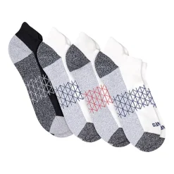 Hanes® Men's Ultimate Absolute Comfort, 3+1 Bonus Pack, No-Show Socks with Heel Shield