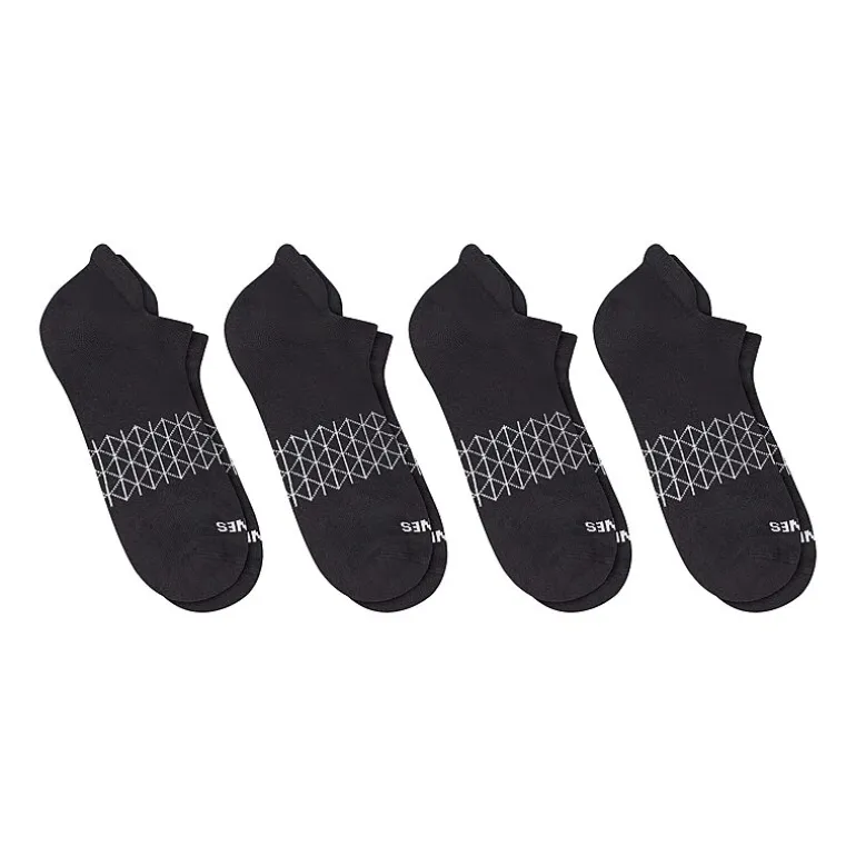 Hanes® Men's Ultimate Absolute Comfort, 3+1 Bonus Pack, No-Show Socks with Heel Shield
