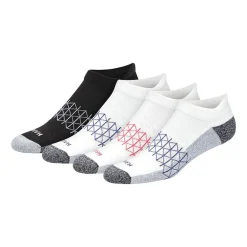 Hanes® Men's Ultimate Absolute Comfort, 3+1 Bonus Pack, No-Show Socks with Heel Shield