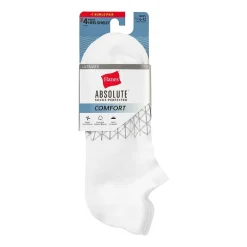 Hanes® Men's Ultimate Absolute Comfort, 3+1 Bonus Pack, No-Show Socks with Heel Shield