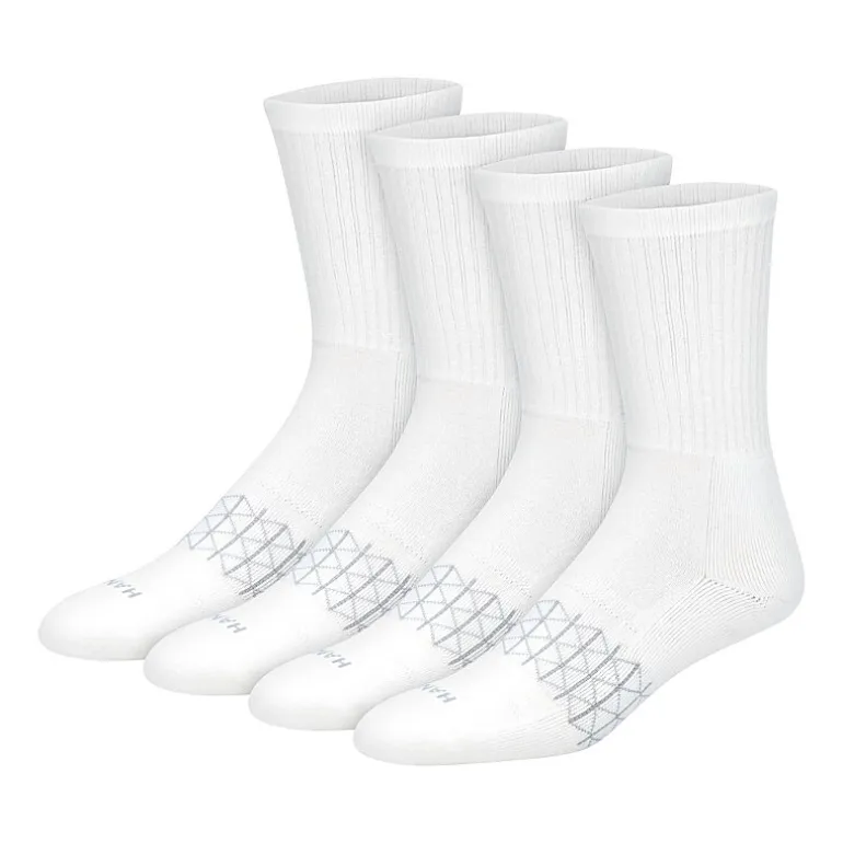 Hanes® Men's Ultimate Absolute Comfort, 3+1 Bonus Pack Crew Socks