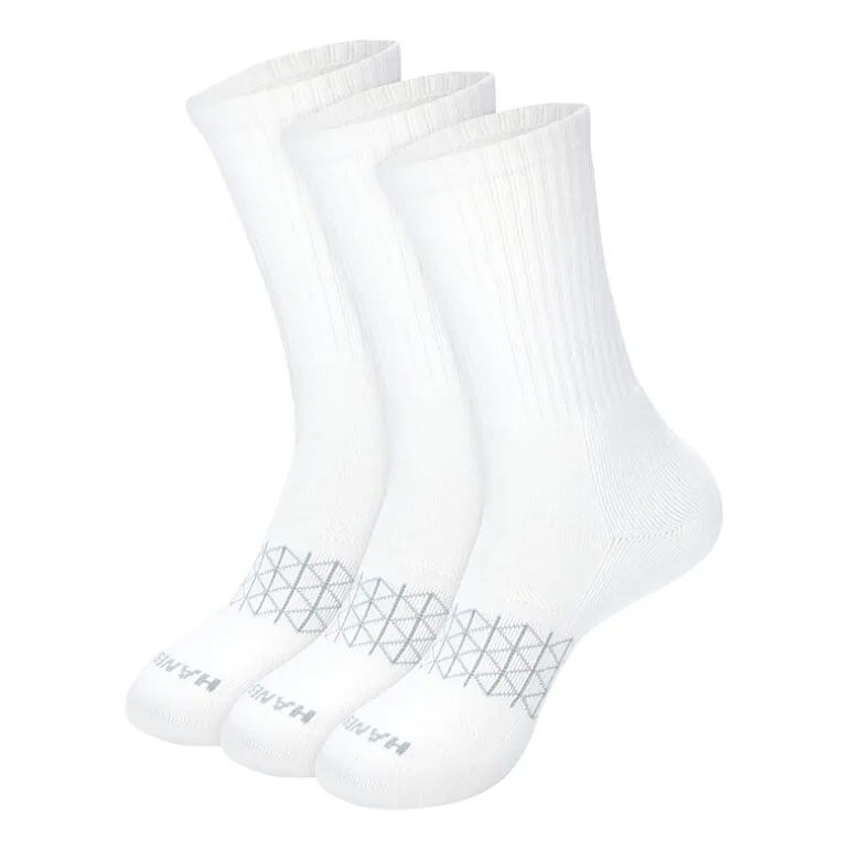 Hanes® Men's Ultimate Absolute Comfort 3 Pairs, Moisture-Wicking Crew Socks
